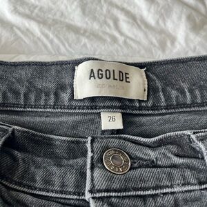 Agolde Black High Rise Jeans Classic Style